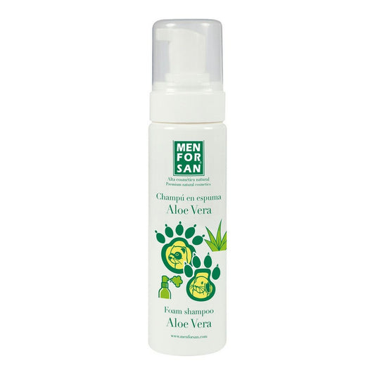 Menforsan Foam Aloe Vera Shampoo für Hunde, Katzen & Nagetiere – 200 ml