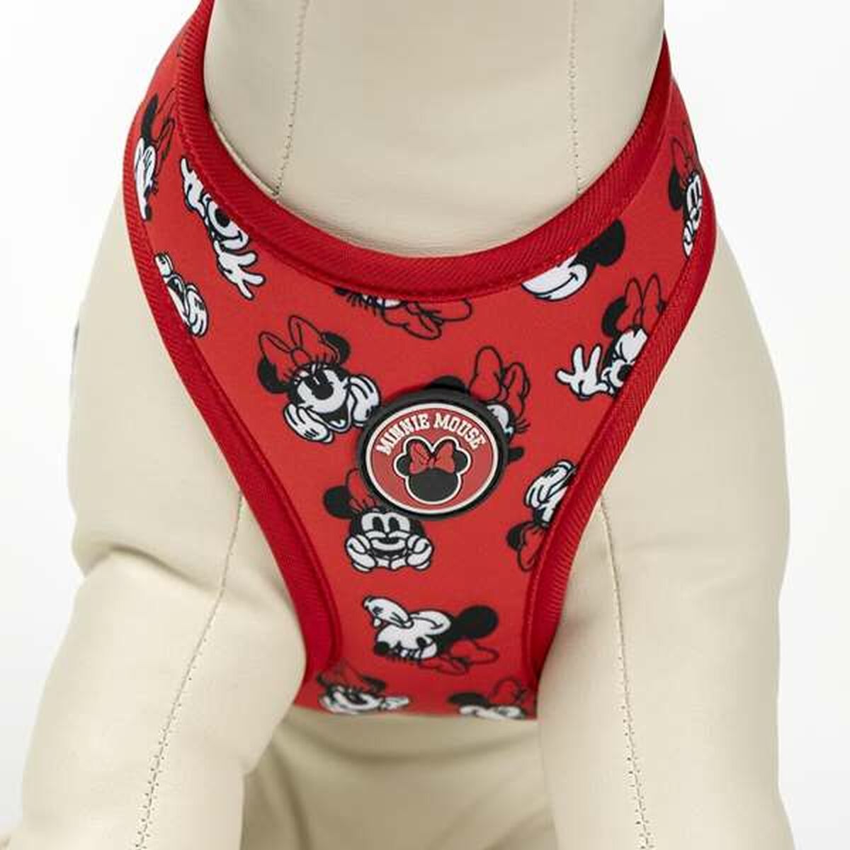 Minnie Mouse Hundegeschirr – Grau (Größe M/L)