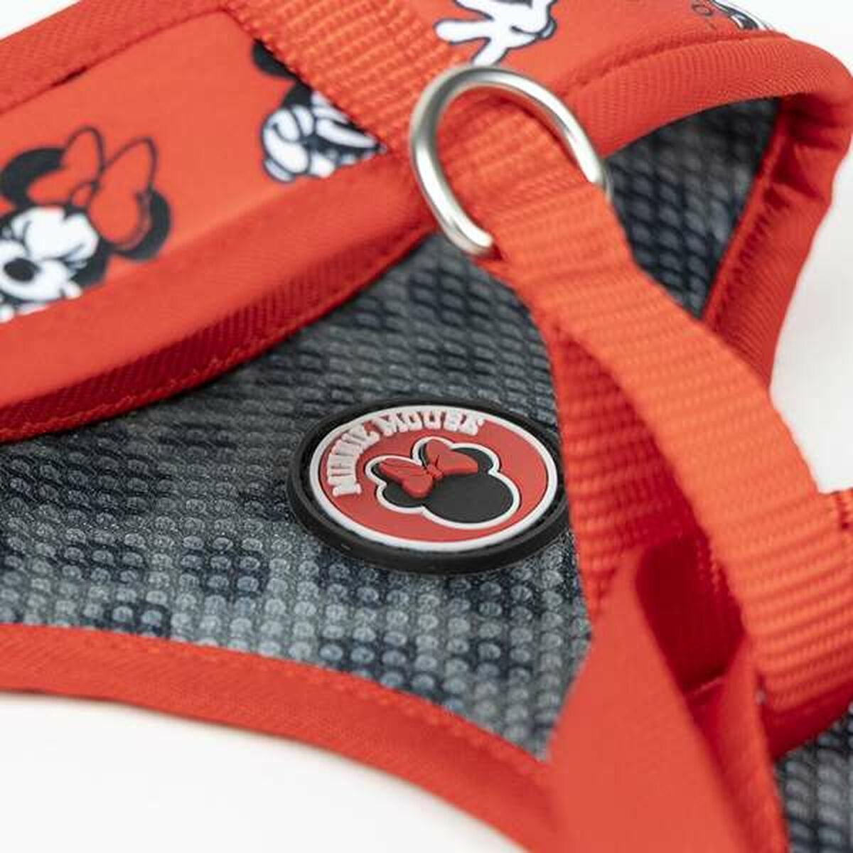 Minnie Mouse Hundegeschirr – Grau (Größe M/L)