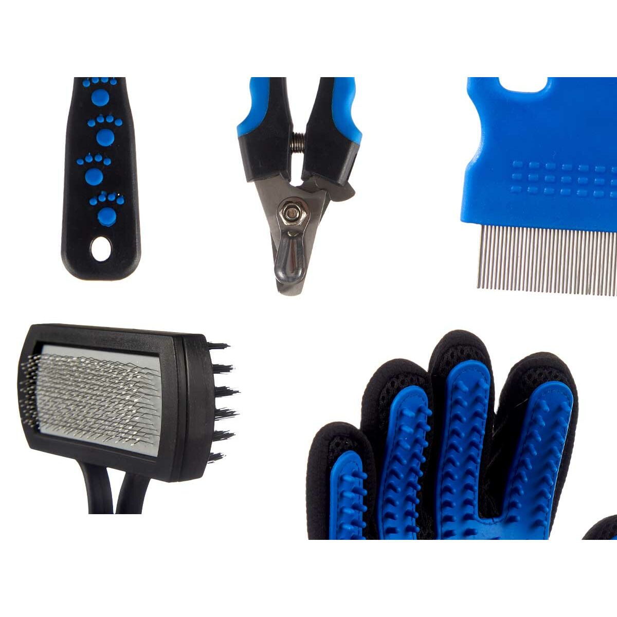 Mascow HL21082601 Hygiene-Set – Blau, 8-teilig für Hunde & Katzen